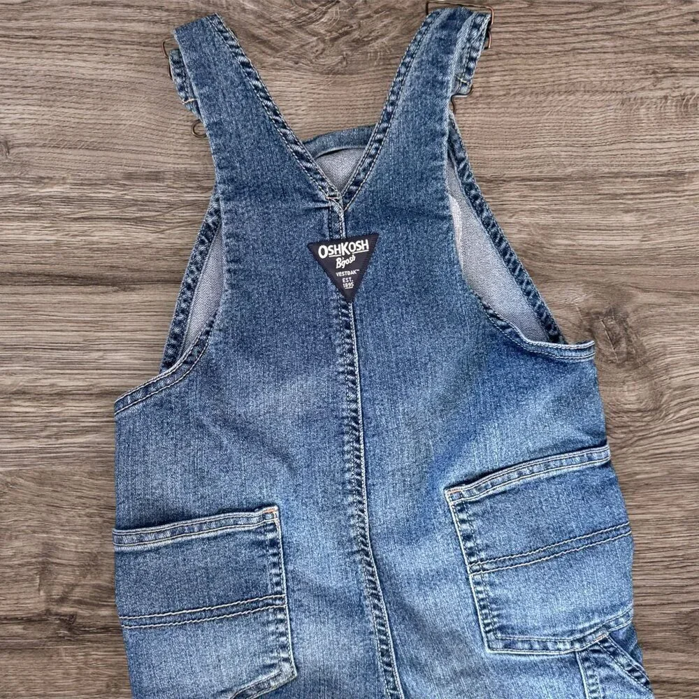 OshKosh B’gosh Denim Co. Logo Overalls Jeans Toddler 4T